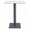 cafe table dining table style table Black Stainless Steel Table Base square 