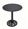 black cafe table bistro table Patterned Black Cast Iron Table Base Round from Joycin China hospitality table manufacturer
