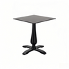 black restaurant table bistro table Antique, 4 Legs, Vintage Style, Black Cast Iron Table Base with Vase Column