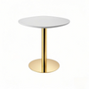 stainless steel table base round golden luxury hospitality table China manufacturer