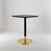 gold and black stainless steel table base Stylish Design vintage cafe table base square