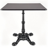 Ornate, 4 legs vintage retro style coffee table black square Semi-gloss, Black Cast Iron Table Base