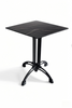 black square restaurant table bistro table Ornate, 4 Legs, Vintage Style, French Flair,Black Cast Iron Table Base from Joycin