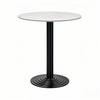 cafe table white round black cast iron table base round from Joycin China hospitality table manufacturer