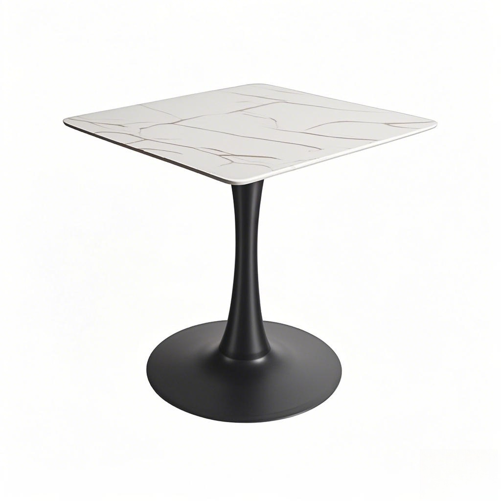 white square dining table trumpet Cast Iron table base from Joycin China hospitality table manufacturer