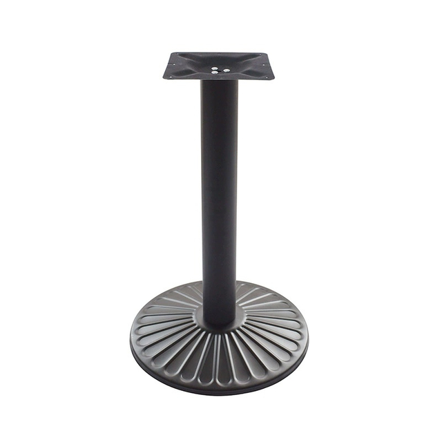 Crewe Black Round Lounge Height Cast Iron Table Base from Joycin China hospitality table manufacturer
